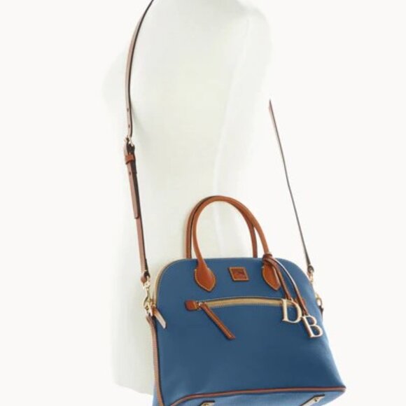 Dooney & Bourke Pebble Grain LARGE Domed Satchel/Shoulder Bag/Crossbody Bag - Picture 11 of 15